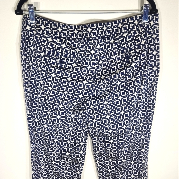Laundry By Shelli Segal Pants Womens 10 Blue White Pattern - Picture 3 of 10